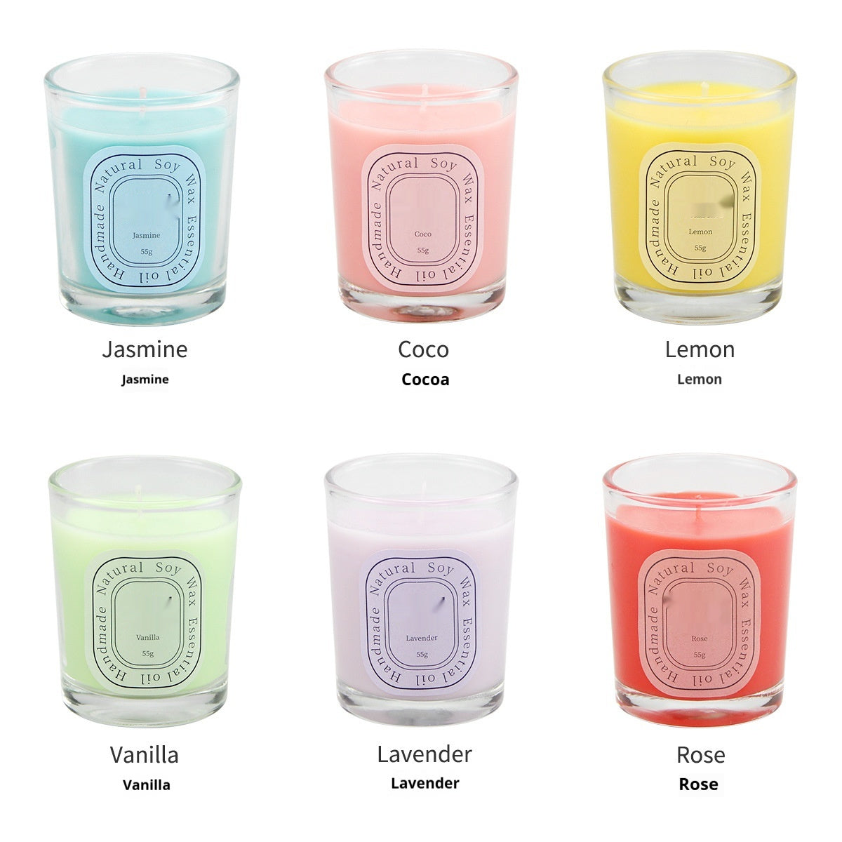 Dopamine Color Glass Aromatherapy Candle